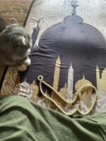 ⁦سجادة صلاة مبطنة كبيرة الحجم مانعة للانزلاق براحة فائقة⁩ - الصورة ⁦6⁩
